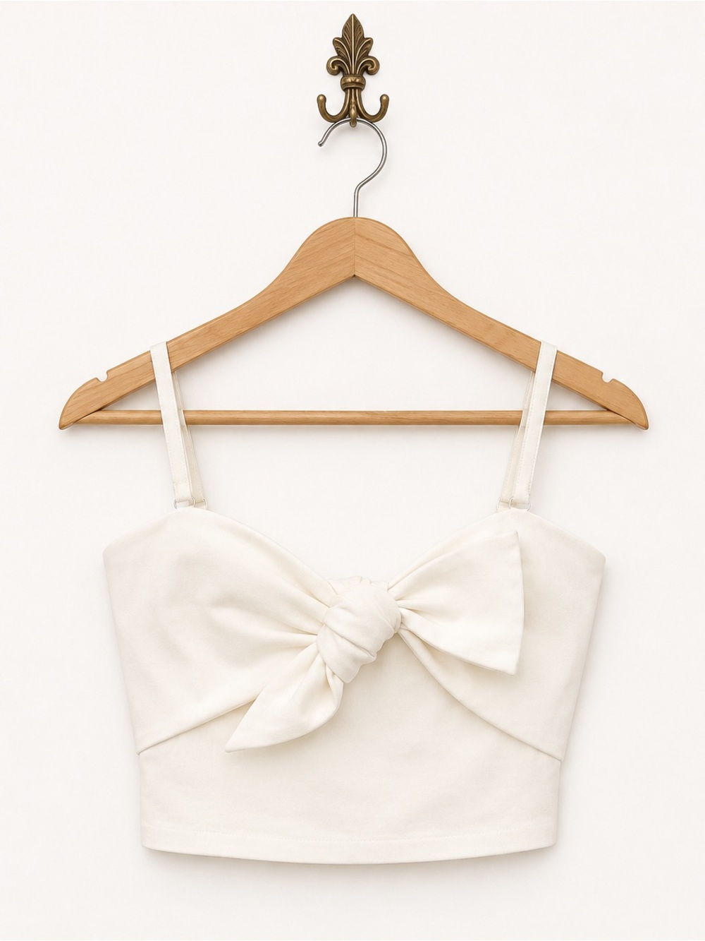 Milly Anthropologie white spaghetti strap halter bandeau stretch top L